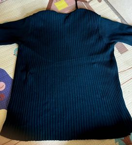 Ribbed Top with Button Detail