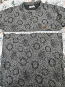 Vintage Patterned Tunic Full Sleeves Sweatshirt