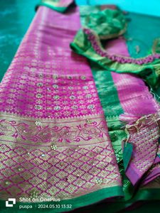 Brand New Saree With Stitched Blouse And Fall