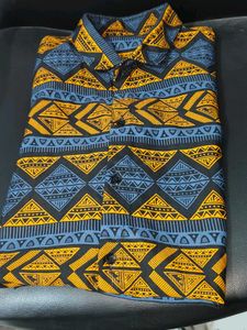Patterned Short Sleeve Shirt