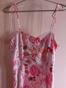 Floral noodle strap Dress