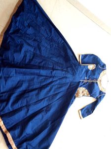 Blue Embroidered Kurta