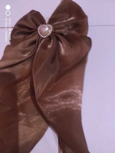 Shimmering Heart Hair Bows Set Of 2