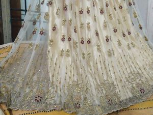 Maroon &amp; Gold Embroidered Dress.