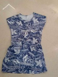 Denim Color Mini Dress