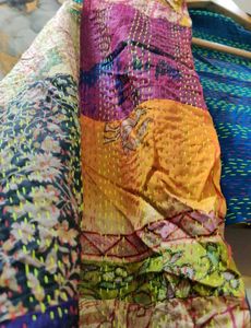 brand new Patchwork Kantha Throw/Scarf