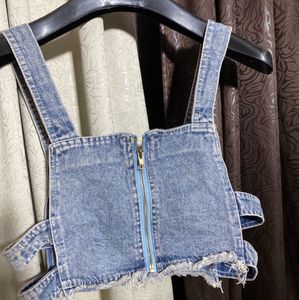 Denim Crop Top