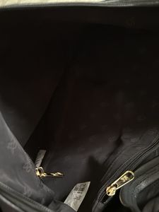 Vintage Black Leather Shoulder Bag