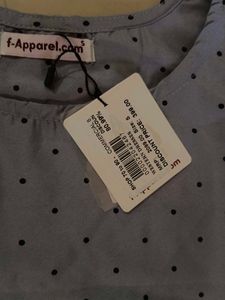 f-Apparel Blue Polka Dot Top