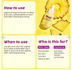 PLIX pineapple de-pigmentation dewy serum