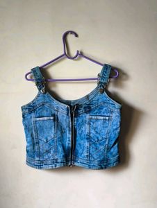 Denim Crop Top