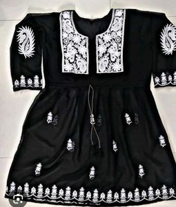Black Embroidered Kurti