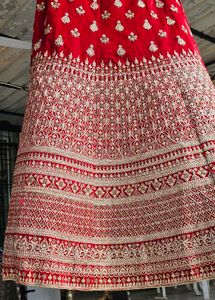 Red Embroidered Lehenga Choli