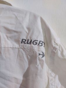 White Half Shirt