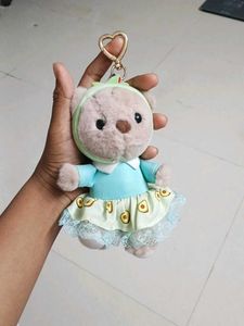 Avocado Bear Plush Keychain