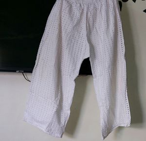 White Chicken Kari Plazo Very Nice Fitting