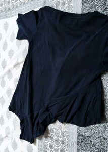 Luckychouette Women Cotton Ruffle Casual Tshirt