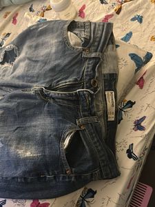 Denim jeans damage