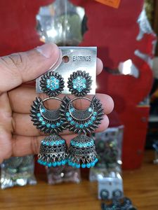 Oxidised 6 Earrings