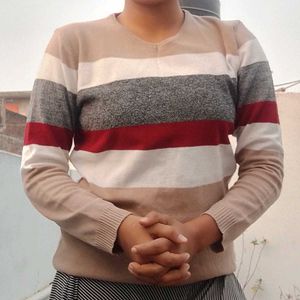 Striped Knit T-Shirt