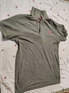 Stylish Grey Polo T-Shirt