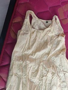 Cream Sleeveless Sundress