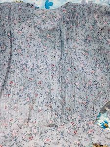 Floral Sheer Tie-Front Top