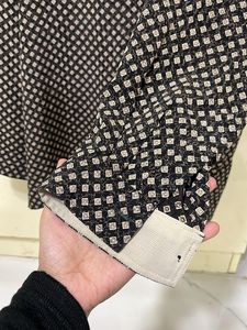 Patterned Button-Down Shirt