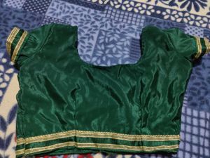 Dark Green 💚 Saree