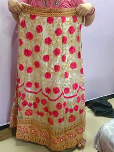 Lehenga Ready To Wear With Unstitched Blouse Mater