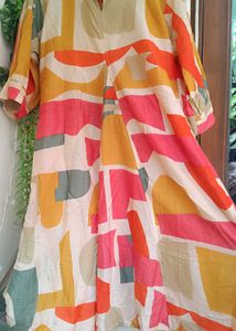 Abstract Print Dress