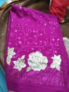 Elegant Purple Saree