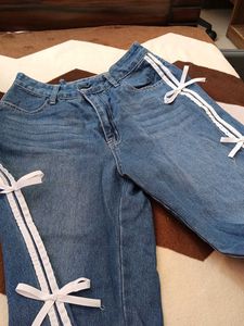 Cute Bow Denim Jeans