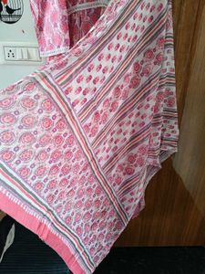 Pink Printed Kurta Set