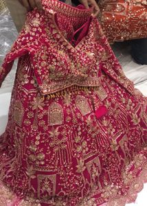 Pink Embroidered Lehenga Choli with Dupatta