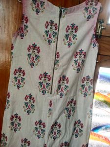 Vintage FloralSleeveless Dress(Sleeves Also Availb