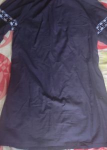 Cotton Navy Blue Top