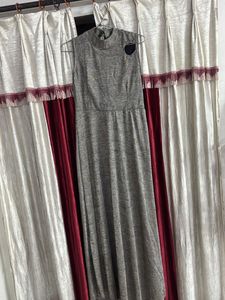 Gray &amp; Gold Sleeveless gown
