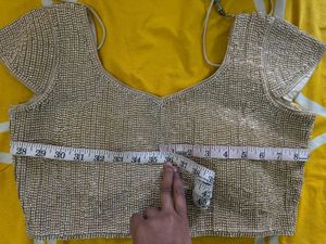 Royal Blue Saree with stiched heavy blouse