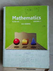 RD Sharma Mathematics Class XII Book