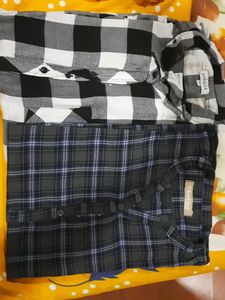 Plus Size COMBO TWO CHECKS SHIRTS