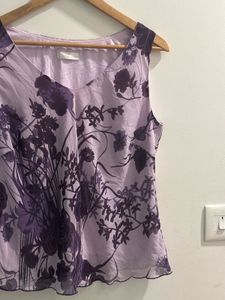 Floral Lavender Tank Top