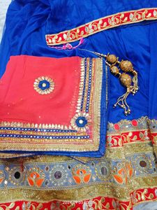 80 Kali Full Gherdar Lehnga Odhni