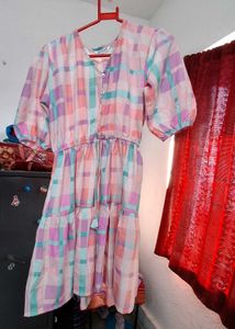 Cute Plaid Mini Dress