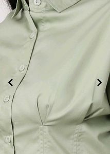 Sage Green Cropped Shirt