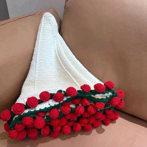 Viral Handmade Crochet Rose Blanket