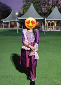 Beautiful Wine Kurta Set