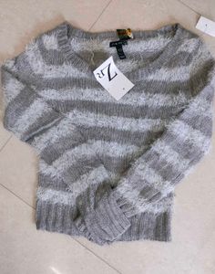 Women  Wollen Mix  Colour Crop Top