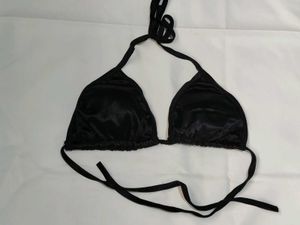Pink and Black Bikini Tops Bralette