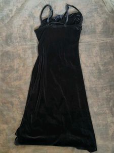 Luxe Velvet Bodycon Dress with slit